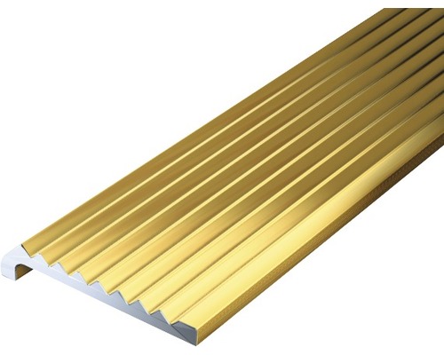 Alu ukončovací profil, zlatý elox 23x6,3x2 mm, 1 m