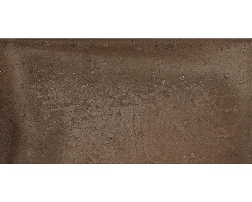 Listela imitace kamene Rustic moka 16,5 x 33,15 cm Detail hnědé podlahové dlaždice