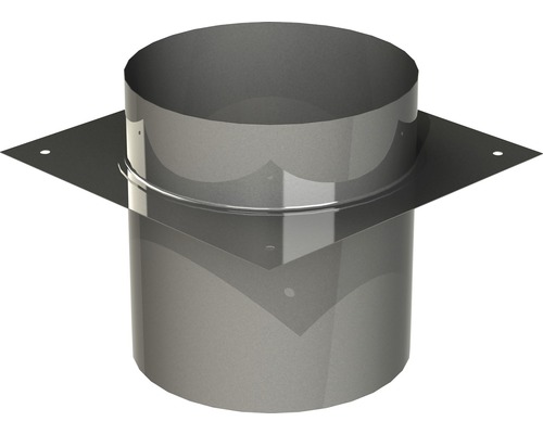 Těsnící manžeta k betonové krycí desce komínu EURO 240 x 240 mm, nerezová Nástavná trubka se čtvercovou základovou deskou pro ventilační systémy