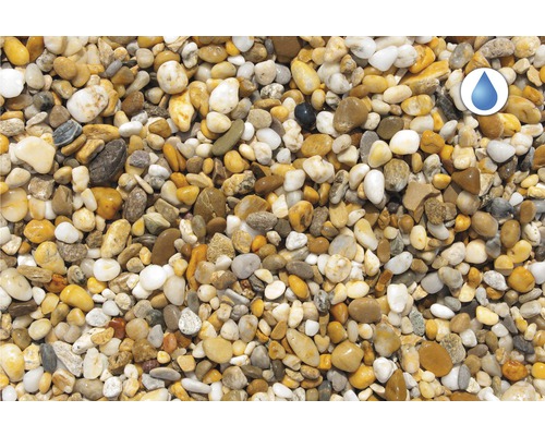 Detailní záběr dekorativního štěrku pro zahradnictví