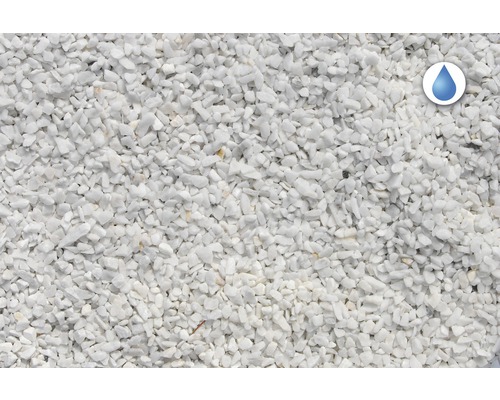 Bílý okrasný štěrk