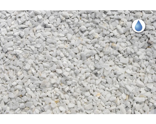 Pohled na okrasný štěrk