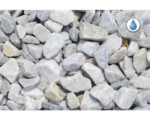 Bílý carrarský mramorový štěrk