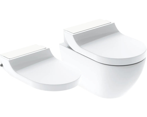 Dvě bílá sprchová WC