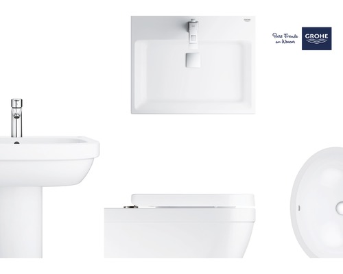 Koupelnové vybavení s umyvadlem, toaletou a bidetem