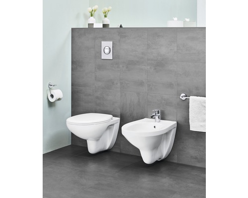 Koupelna se závěsným WC a bidetem