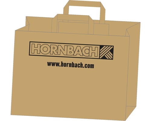 Papírová taška Hornbach 35x25x17 cm