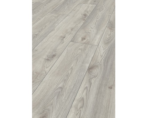 Detail struktury světlé laminátové podlahy