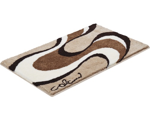 Obdélníková koupelnová předložka se zvlněným vzorem