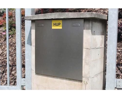 Domovní předávací místo v betonové šachtě