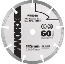 Diamantový řezný kotouč na dlaždice Worx, 115 mm
