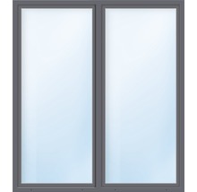 Balkónové dveře plastové dvoukřídlé se štulpem ESG ARON Basic bílé/antracit 1250 x 1950 mm-thumb-0