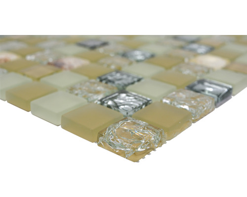 Mozaiková dlaždice ze skla a přírodního kamene