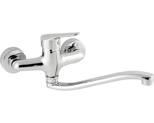 Umyvadlová/dřezová baterie páková Novaservis Titania Iris New chrom 94470,0 Nástěnná armatura z kovu s otočným výtokem