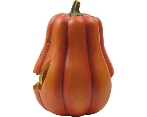 Halloweenská dýně s vyřezávaným obličejem