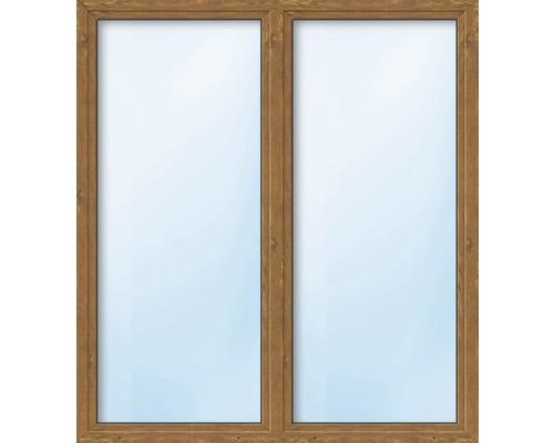 Balkónové dveře plastové dvoukřídlé se štulpem ESG ARON Basic bílé/zlatý dub 1600 x 2000 mm-0
