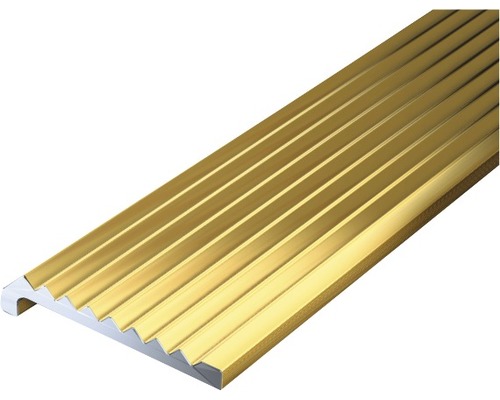 Alu ukončovací profil, zlatý elox 23x6,3x2 mm, 2 m