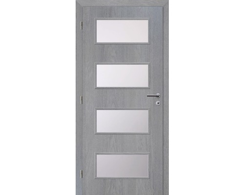 Interiérové dveře Solodoor Zenit 28 prosklené 80 L fólie earl grey