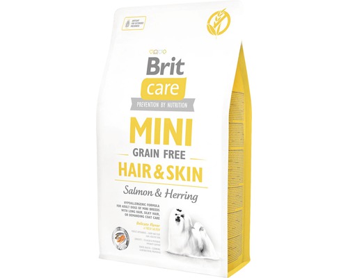 Granule pro psy Brit Care Mini Hair&Skin 2 kg