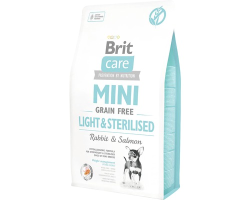 Granule pro psy Brit Care Mini Grain Free Light & Sterilised 2 kg