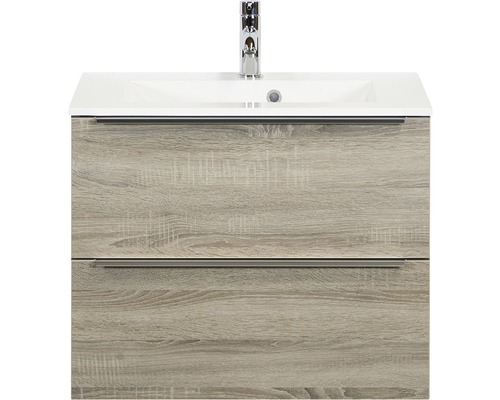 Koupelnový nábytkový set Pulse 70 cm s umyvadlem dub šedý