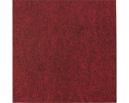 Kobercová dlaždice, samolepící, červená 40x40cm
