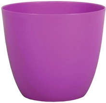 Fialový květináč z plastu