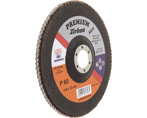 Starcke lamelový kotouč Zirkon, zrnitost 60, průměr 150 x 22 milimetrů
