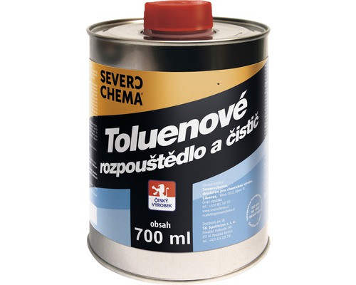 Toluenové rozpouštědlo a čistič Severochema 700 ml Toluenové rozpouštědlo a čistič v 700 ml plechovce od Severochema