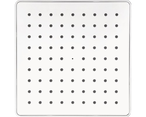 Čtvercová sprchová hlavice s několika tryskami