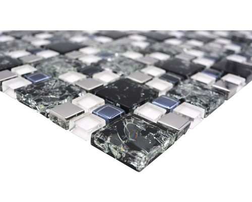 Mozaiková dlaždice ze skla a kamene