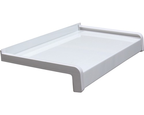 Parapet venkovní hliníkový 225 x 600 mm, bílý, vč. příslušenství Parapet venkovní hliníkový 225 x 600 mm, bílý, vč. příslušenství