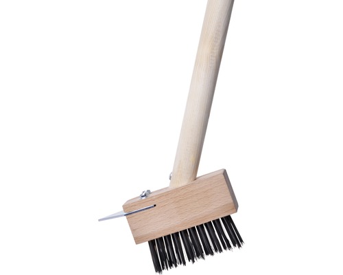 Kartáč na spáry s dřevěným tělem a ocelovou čepelí