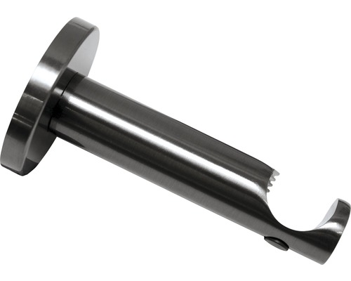 Nástěnný držák pro garnýž Chicago, 1 tyč, otevřený, titan, Ø 20 mm