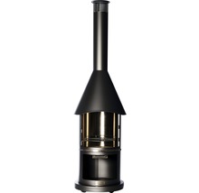 Zahradní grilovací krb z kovu