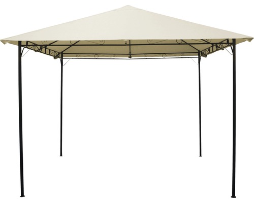 Pavilon s látkovou střechou a kovovým rámem