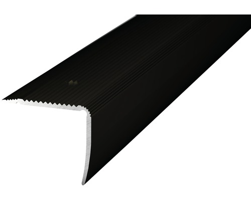 ALU schodový profil NOVA bronz 2,5m 35x30mm šroubovací (předvrtaný)