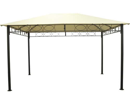 Zahradní altán 3 x 4 x 2,7 m polyester béžový Zahradní altán 3 x 4 x 2,7 m polyester béžový