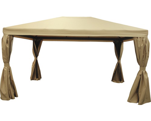 Altán Garden Place Deluxe 3 x 4 x 2,7 m polyester taupe Altán Garden Place Deluxe 3 x 4 x 2,7 m polyester taupe