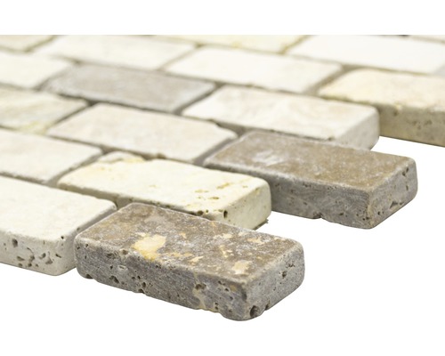 Obdélníková mozaika z přírodního kamene