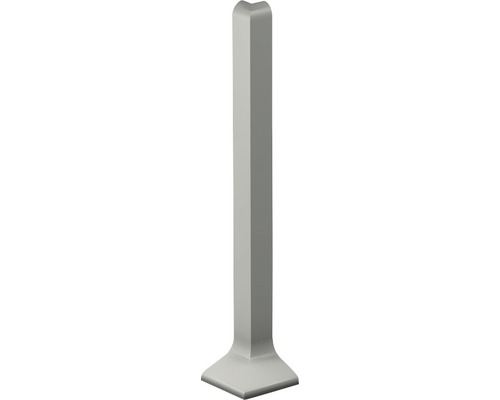 ALU-Vnější rohy k soklové liště č.373 titán 80mm Rohový ochranný profil z plastu