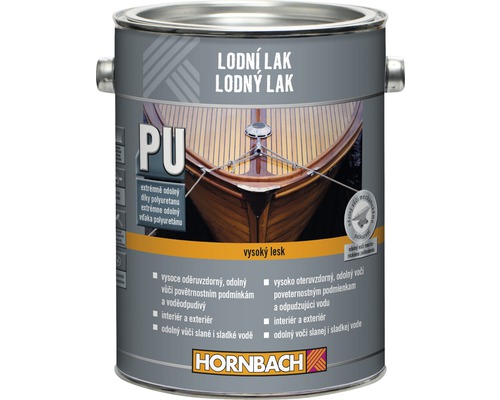 Lodní lak Hornbach vysoký lesk 2,5 l