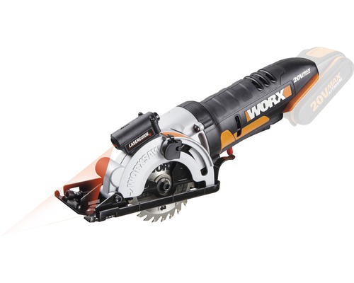 Mini ruční okružní kotoučová pila Worx WX523 20V, Basic, bez aku a nabíječky