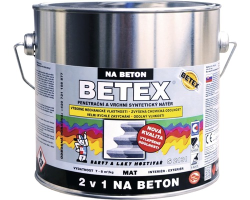Barva na beton Betex 2V1 S2131 2 kg 0840 červenohnědý