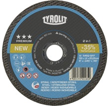 Řezný kotouč TYROLIT Premium Ø 115x1 2v1, +35%