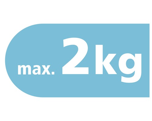 Maximální zatížení 2 kg