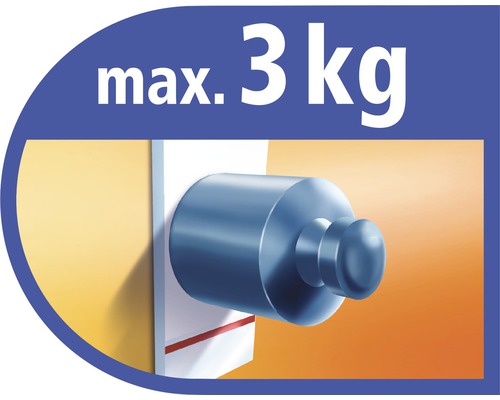 Maximální zatížení 3 kilogramy