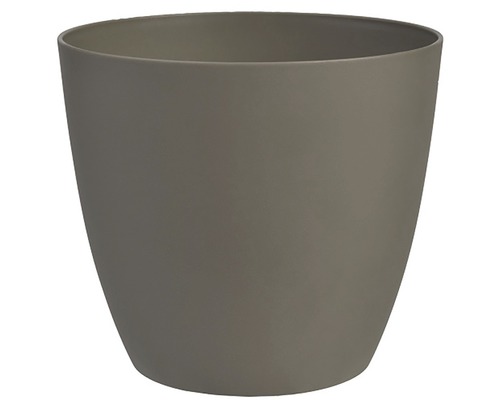 Obal na květináč plastový ELLA Ø 11 cm matný taupe