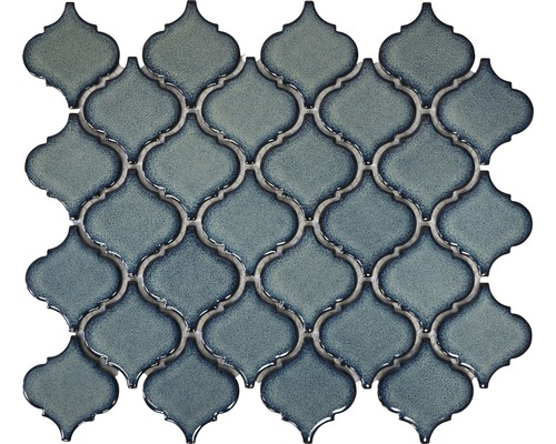 Keramická mozaika CLP3BG florentiner modrá lesklá 29,3x24,5 cm Mozaiková dlaždice v arabském stylu