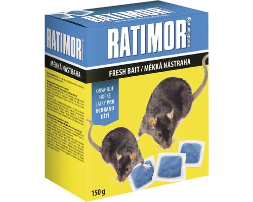 RATIMOR měkká nástraha k hubení myší, potkanů a krys 150 g